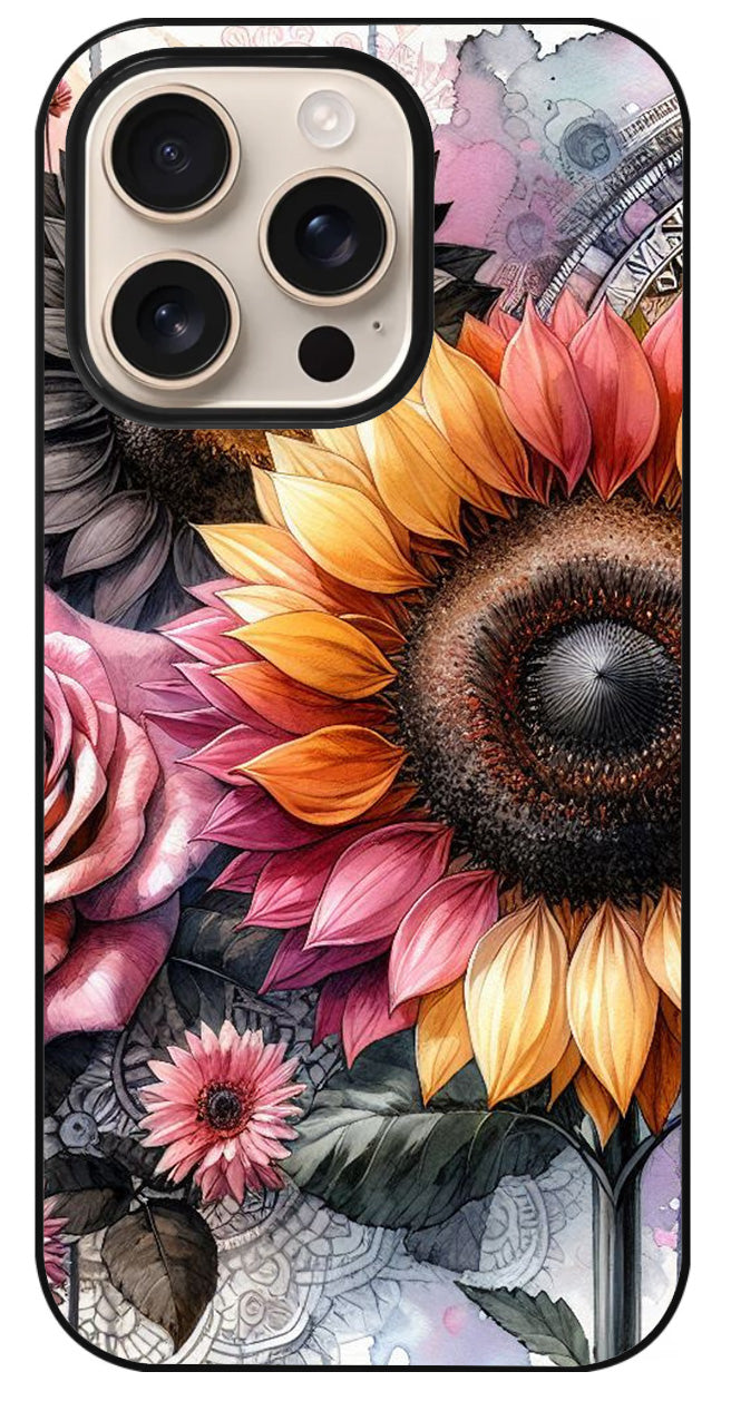Coque personnalisée Mandala floral 30