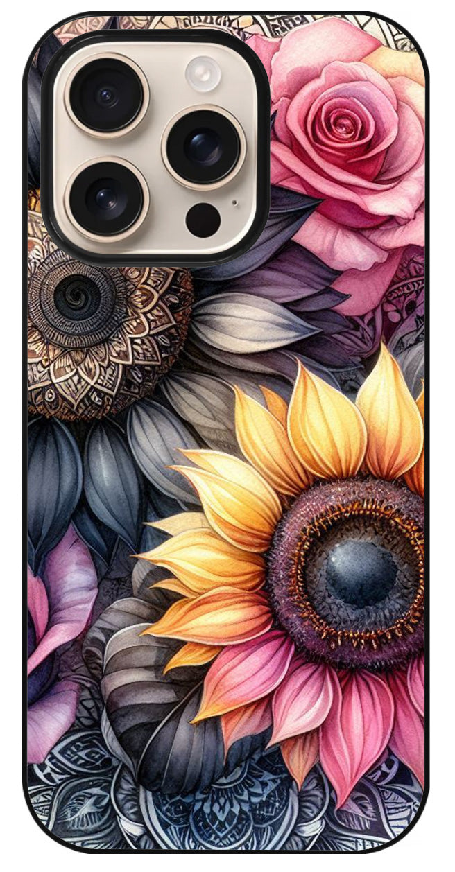 Coque personnalisée Mandala floral 28