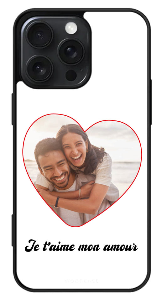 Coque photo dans coeur à personnaliser