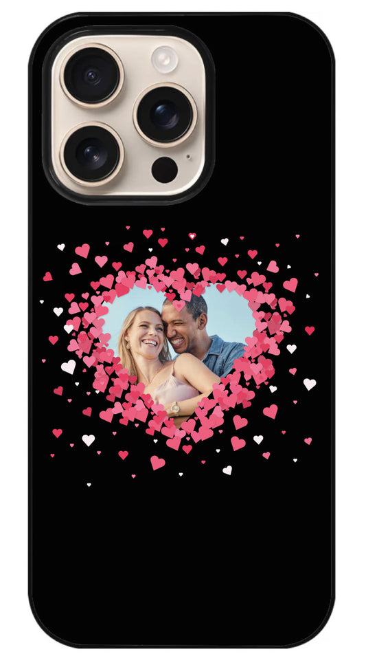 Coque photo dans coeurs multiples à personnaliser